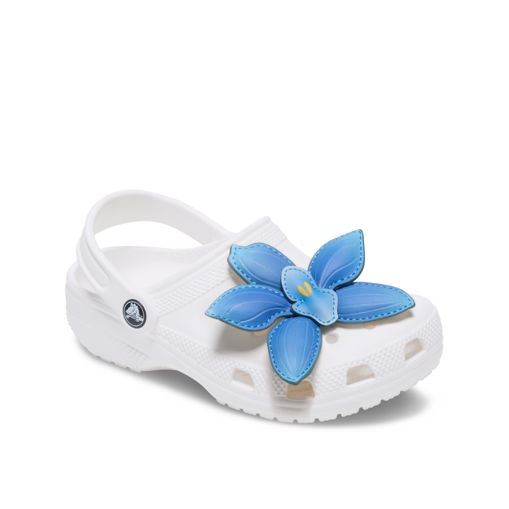 ตัวติดรองเท้า JIBBITZ™ MEGA BLUE STITCHED FLOWER
