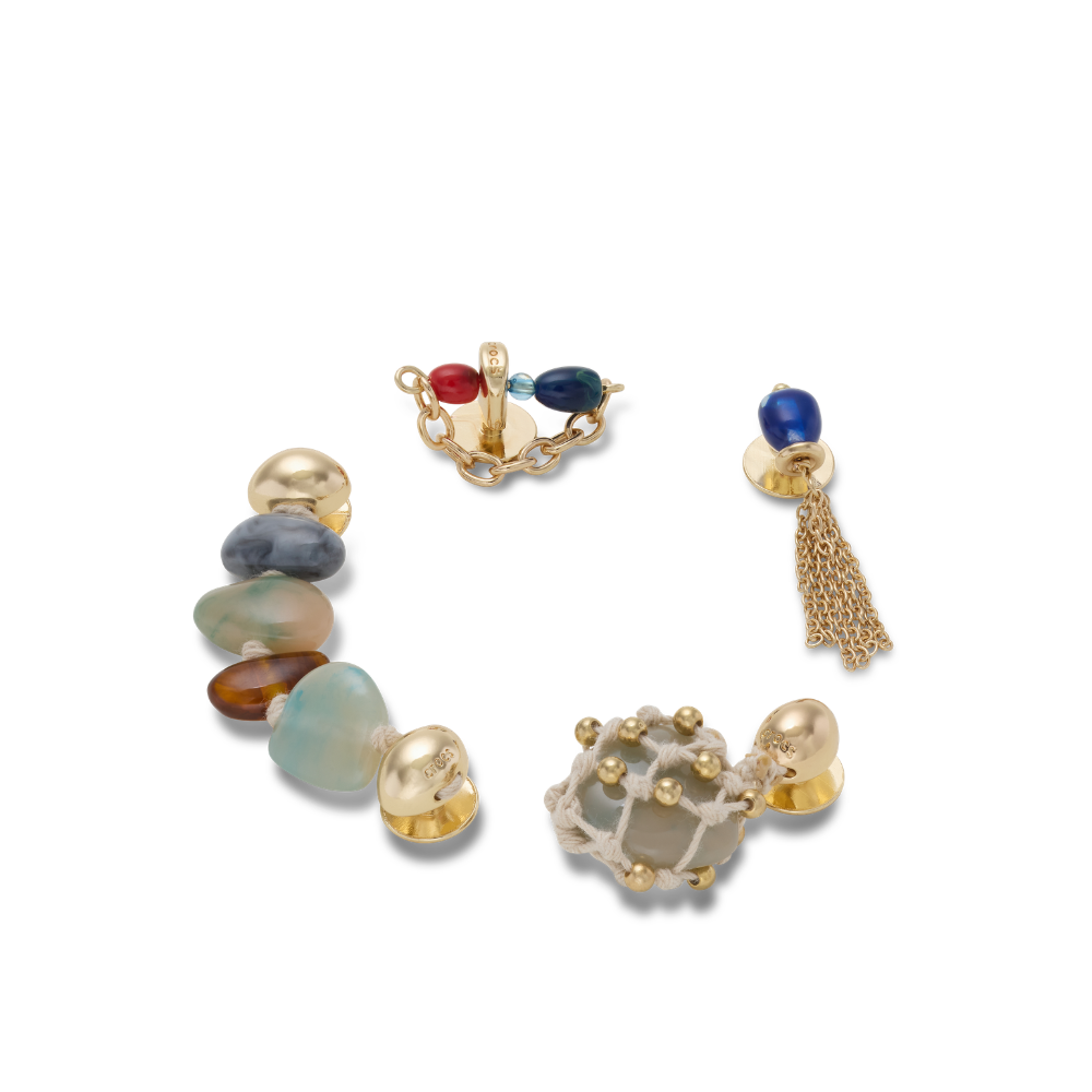JIBBITZ™ STONE AND GOLD 5 PACK