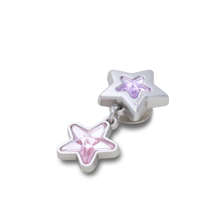 ตัวติดรองเท้า JIBBITZ™ PURPLE AND PINK STAR DANGLE