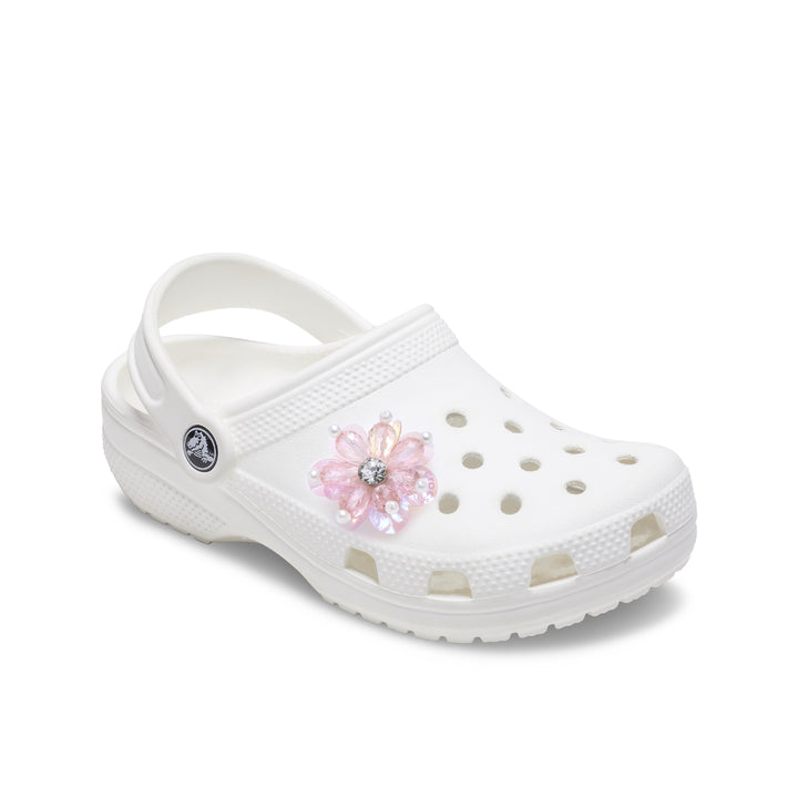 ตัวติดรองเท้า JIBBITZ™ PINK SEQUIN AND PEARL FLOWER