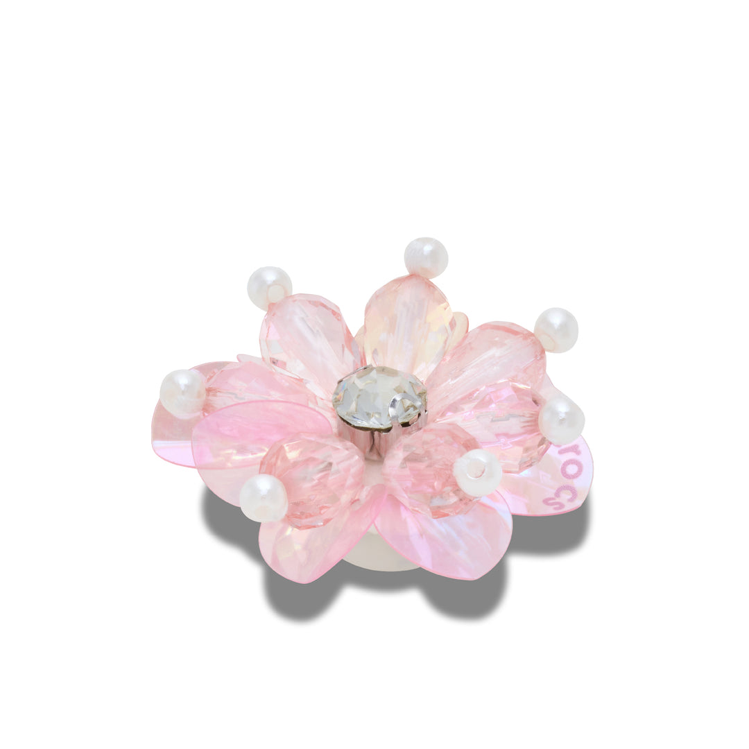 ตัวติดรองเท้า JIBBITZ™ PINK SEQUIN AND PEARL FLOWER