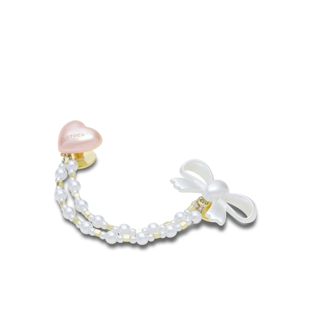 ตัวติดรองเท้า JIBBITZ™ HEART AND BOW CHAIN