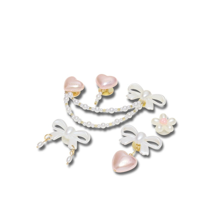 JIBBITZ™ BOW AND PINK HEART 5 PACK