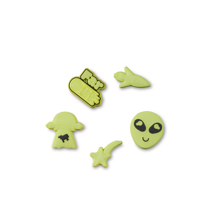 ตัวติดรองเท้า JIBBITZ™ GLOWINTHEDARK ROCKETSHIP 5 PACK