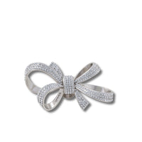 ตัวติดรองเท้า JIBBITZ™ SILVER GEM BOW CHARM