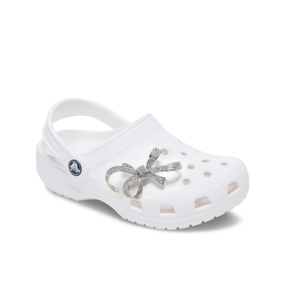 JIBBITZ™ SILVER GEM BOW CHARM
