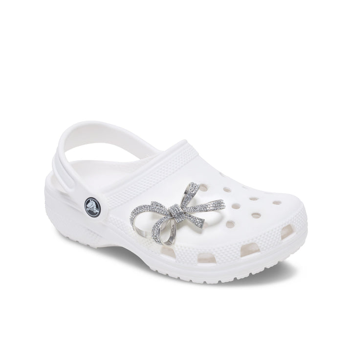 JIBBITZ™ SILVER GEM BOW CHARM