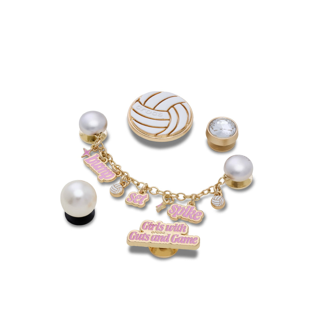 ตัวติดรองเท้า JIBBITZ™ VOLLEYBALL BLING 5 PACK