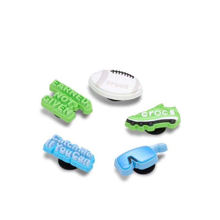 ตัวติดรองเท้า JIBBITZ™ NEON DRIP FLAG FOOTBALL 5 PACK