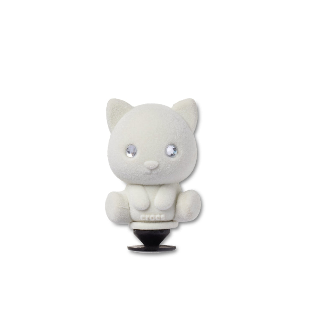 ตัวติดรองเท้า JIBBITZ™ RHINESTONE FLOCKED CAT