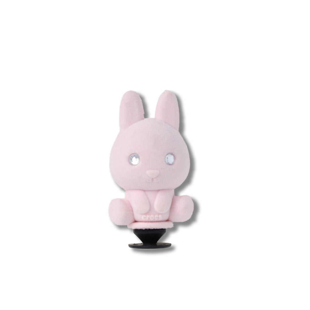 ตัวติดรองเท้า JIBBITZ™ RHINESTONE FLOCKED BUNNY