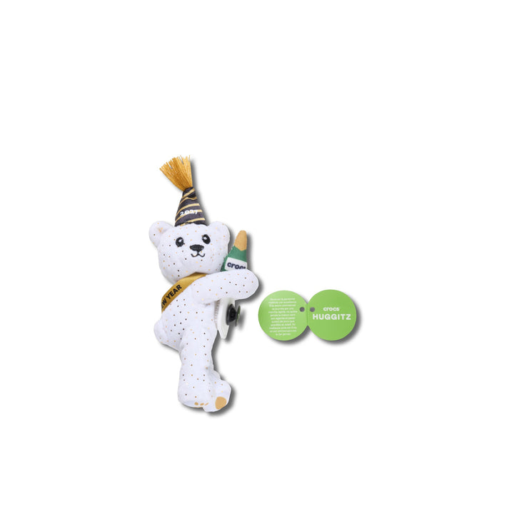ตัวติดรองเท้า JIBBITZ™ 2027 NEW YEARS HUGGITZ WHITE BEAR