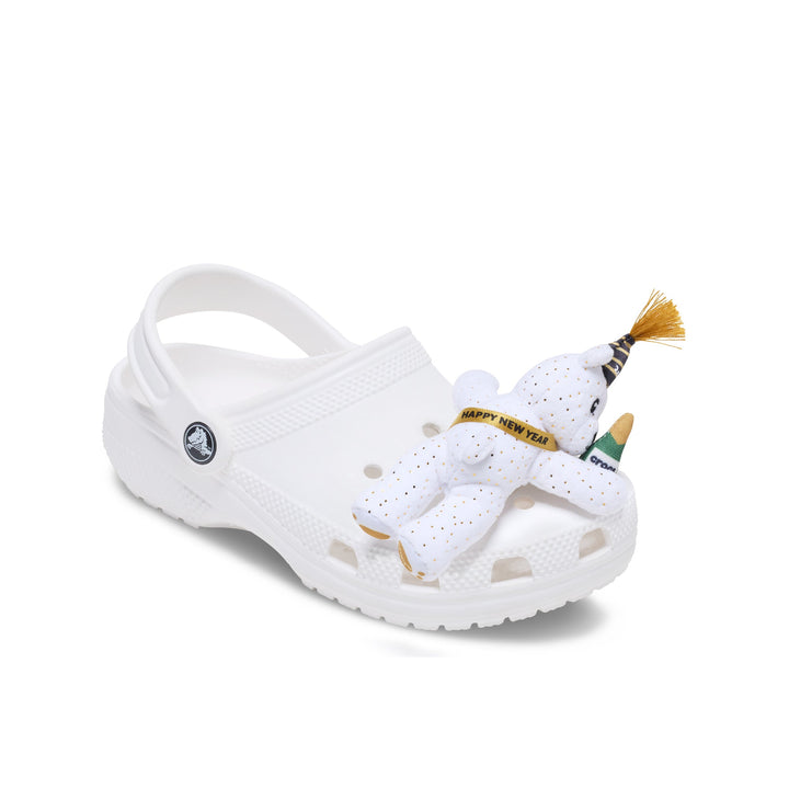 ตัวติดรองเท้า JIBBITZ™ 2027 NEW YEARS HUGGITZ WHITE BEAR