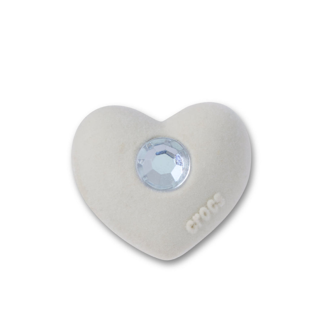 ตัวติดรองเท้า JIBBITZ™ RHINESTONE FLOCKED HEART