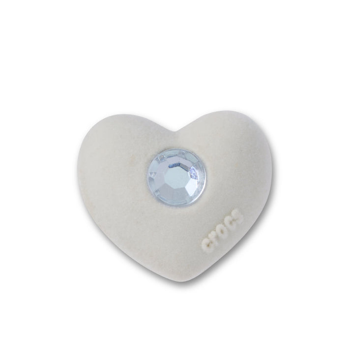 ตัวติดรองเท้า JIBBITZ™ RHINESTONE FLOCKED HEART