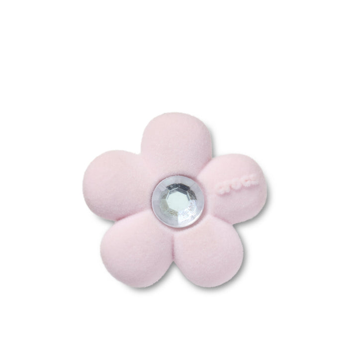 ตัวติดรองเท้า JIBBITZ™ RHINESTONE FLOCKED 5 PETAL FLOWER