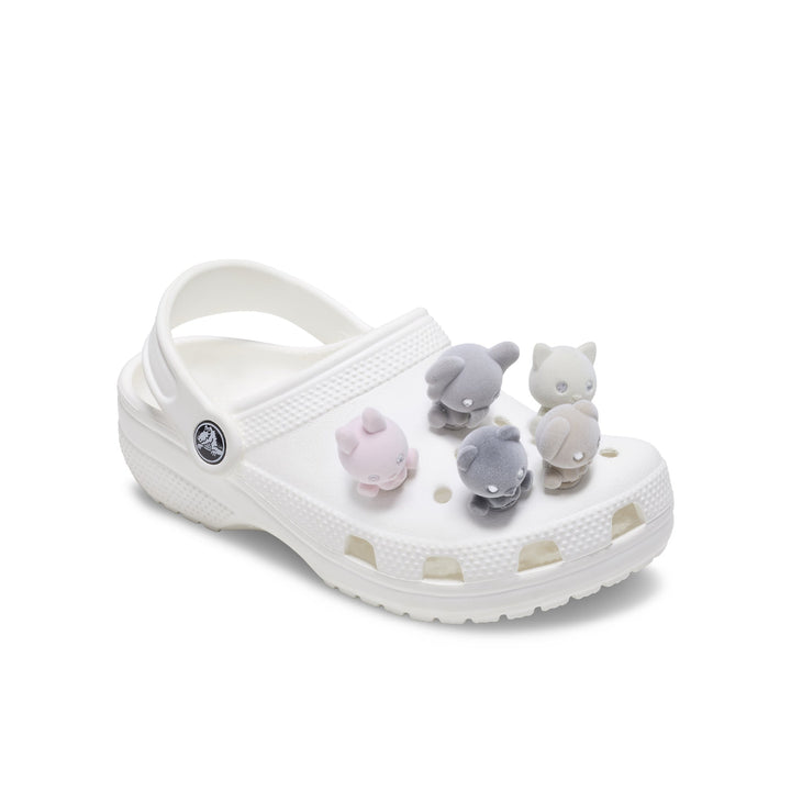 ตัวติดรองเท้า JIBBITZ™ RHINESTONE FLOCKED ANIMAL 5 PACK