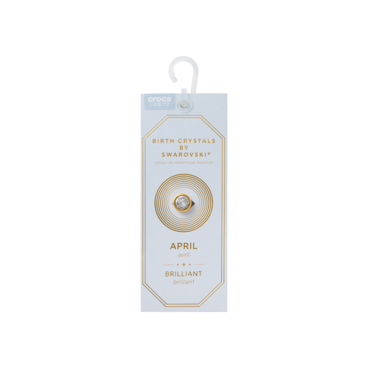 ตัวติดรองเท้า JIBBITZ™ APRIL BIRTHSTONES WITH SWAROVSKI® CRYSTALS