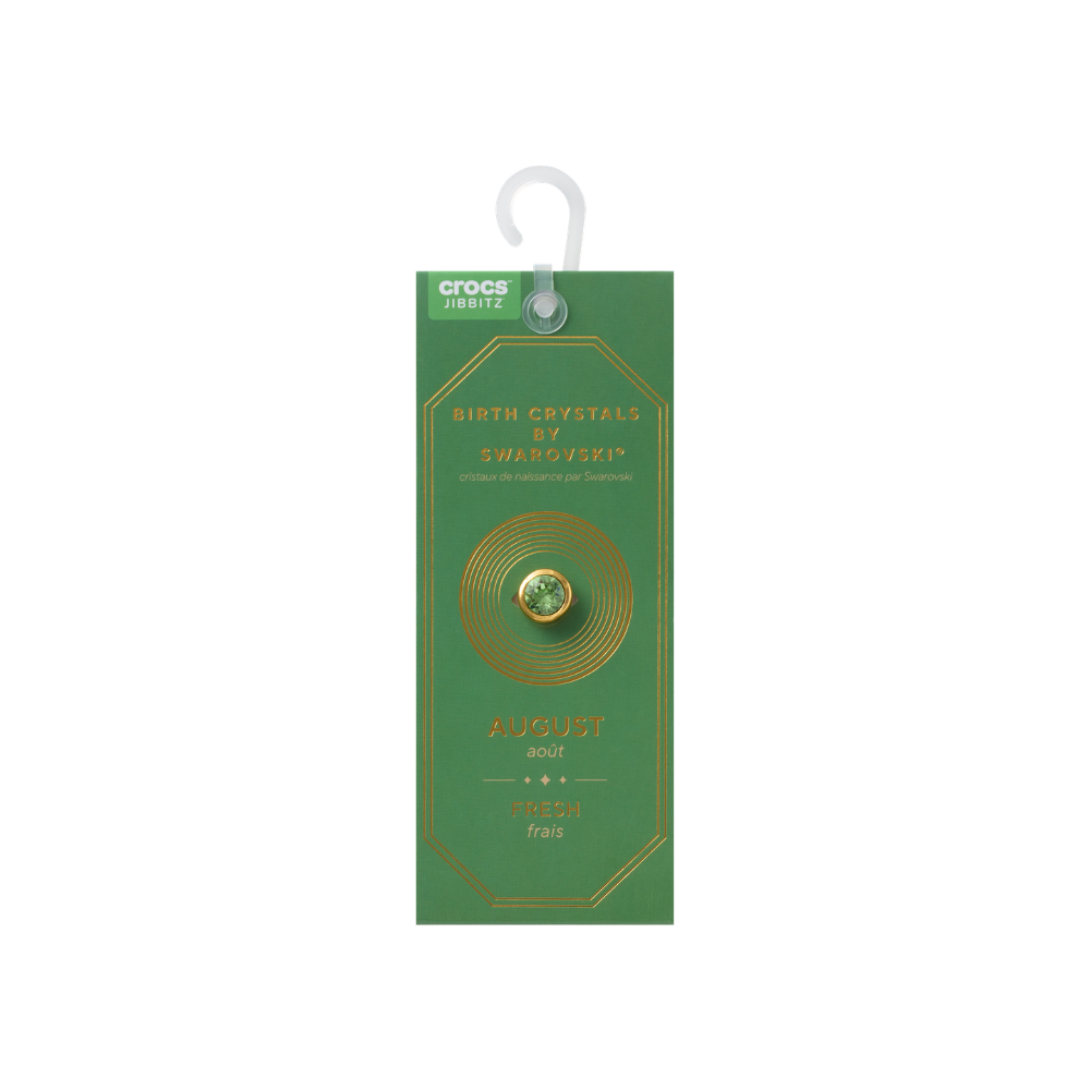 ตัวติดรองเท้า JIBBITZ™ AUGUST BIRTHSTONES WITH SWAROVSKI® CRYSTALS