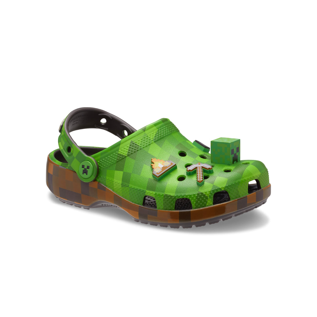 รองเท้าลำลองเด็ก MINECRAFT GREEN CLASSIC CLOG