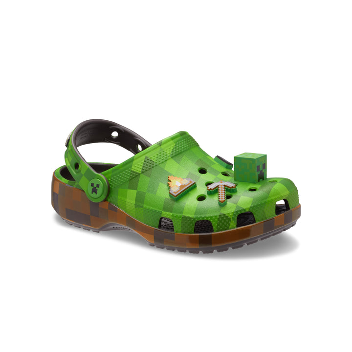 รองเท้าลำลองเด็ก MINECRAFT GREEN CLASSIC CLOG