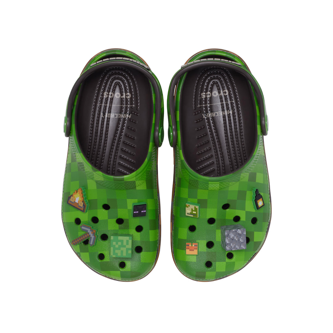 รองเท้าลำลองเด็ก MINECRAFT GREEN CLASSIC CLOG