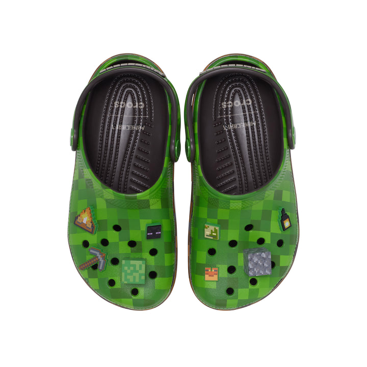 รองเท้าลำลองเด็ก MINECRAFT GREEN CLASSIC CLOG
