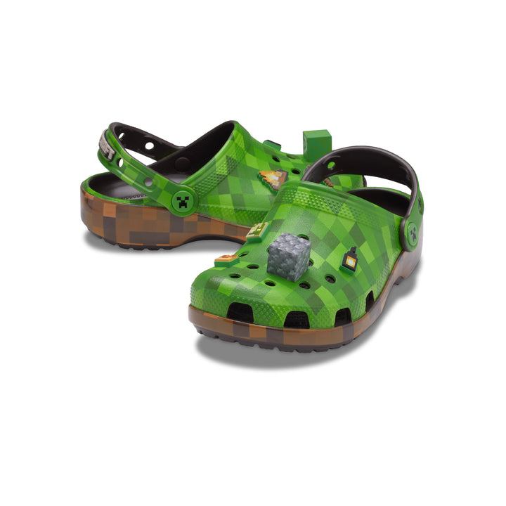 รองเท้าลำลองเด็ก MINECRAFT GREEN CLASSIC CLOG