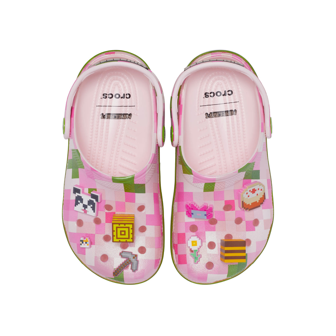 รองเท้าลำลองเด็ก MINECRAFT PINK CLASSIC CLOG