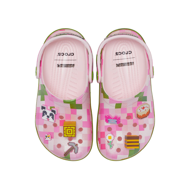 รองเท้าลำลองเด็ก MINECRAFT PINK CLASSIC CLOG