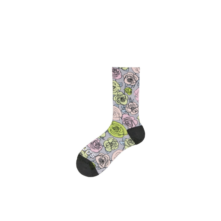 ถุงเท้า ROSE PRINT CREW SOCKS