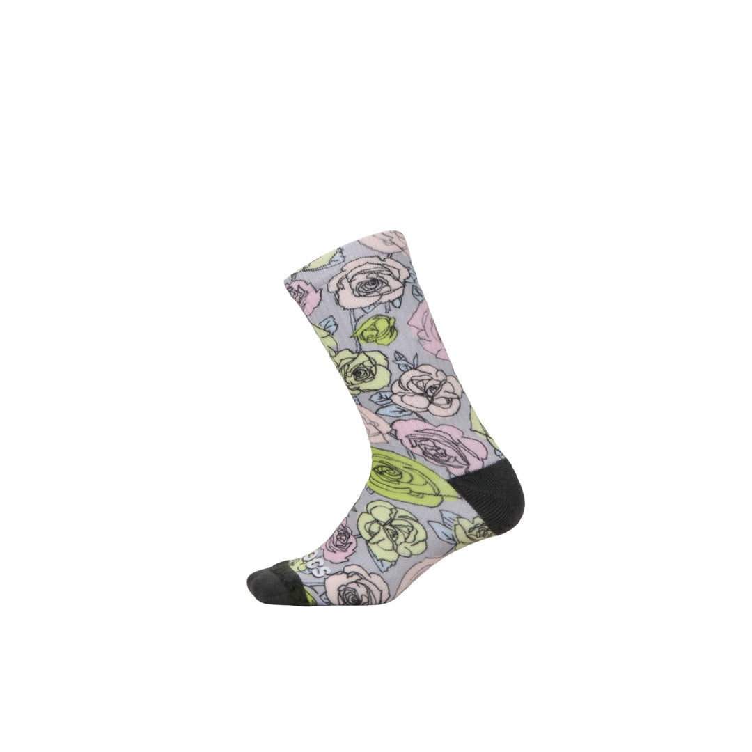 ถุงเท้า ROSE PRINT CREW SOCKS