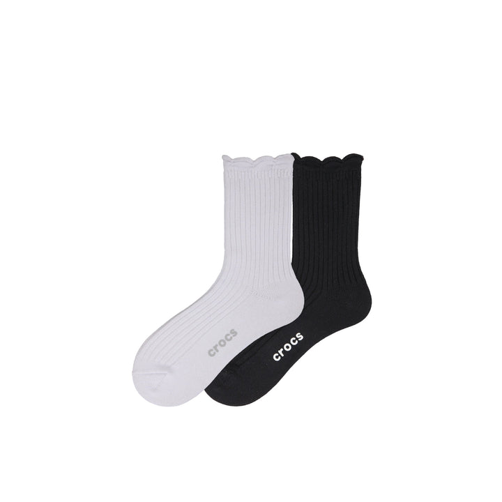 ถุงเท้า WINTER WEIGHT SWEATER KNIT SCALLOP CREW SOCKS 2 PACK